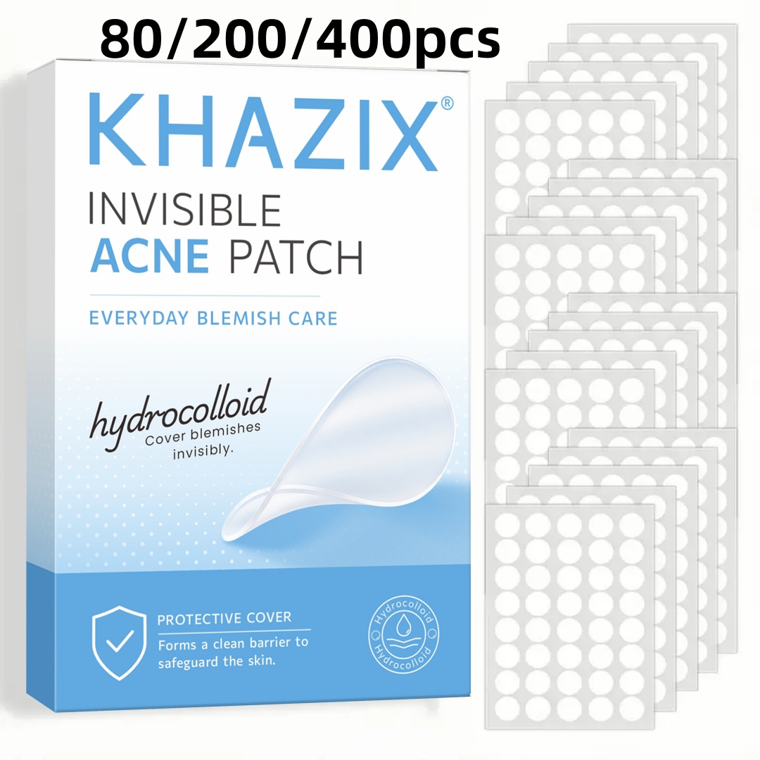 Hydrocolloid Pimple Patch - KHAZIX 80/200/400 Pezzi Cerotti Idrocolloidali per