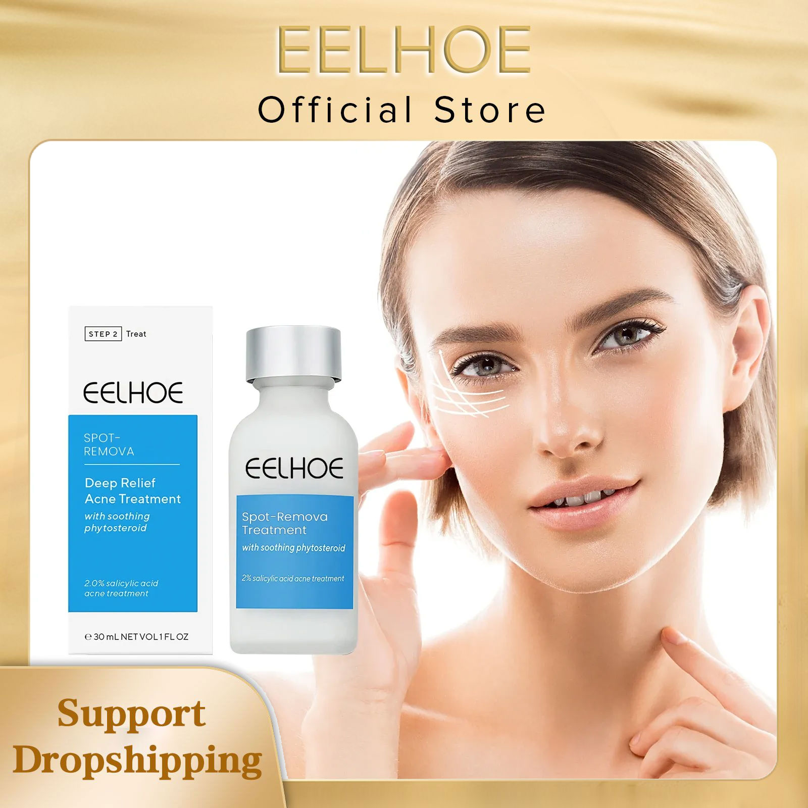 Salicylic Acid Blackhead Remover - EELHOE Lozione per il trattamento dell'acne