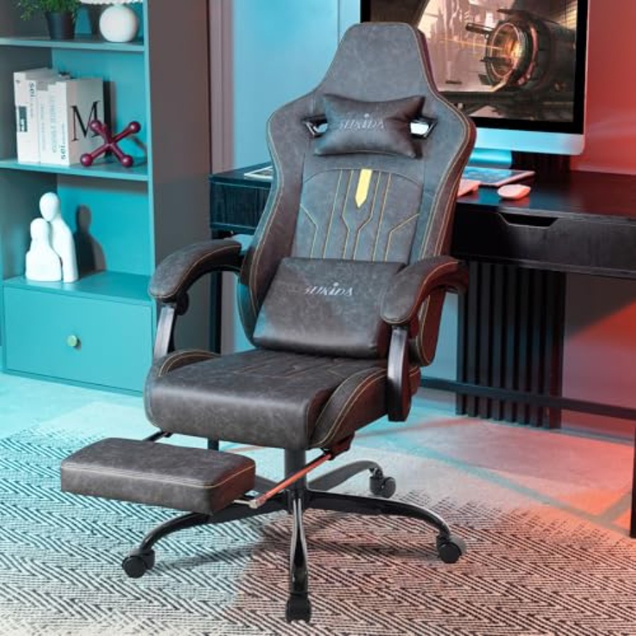 Sedia da gaming con poggiapied - Massage recensione e prezzo