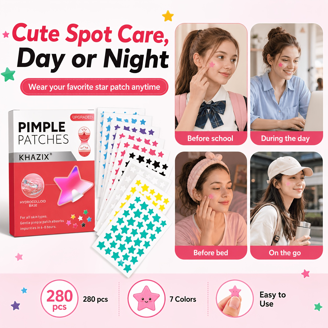 280 Cerotti a Stella per Brufo - Hydrocolloid Pimple Patch recensione e prezzo