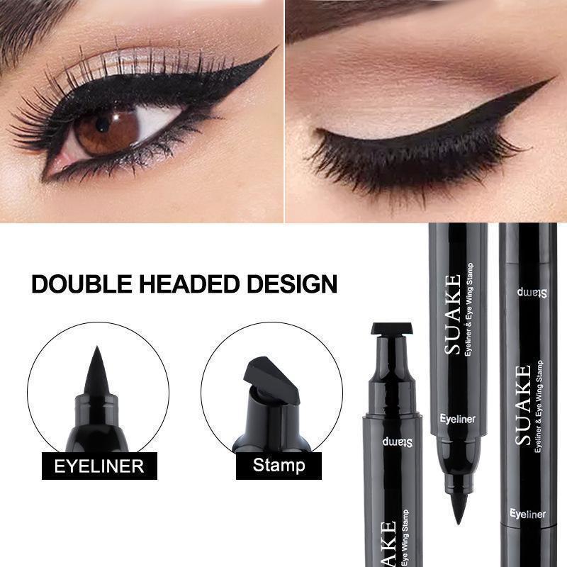 2 Pezzi Eyeliner Nero a Doppia - Waterproof Liquid Eyeliner Pen recensione e prezzo